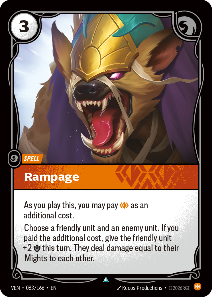 Rampage VEN-083 Riftbound card