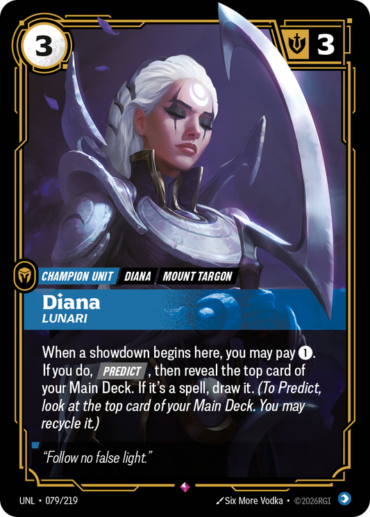 Diana, Lunari UNL-079 Riftbound card