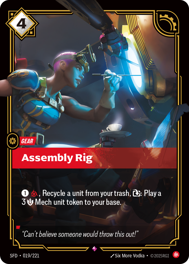 Assembly Rig SFD-019 Riftbound card