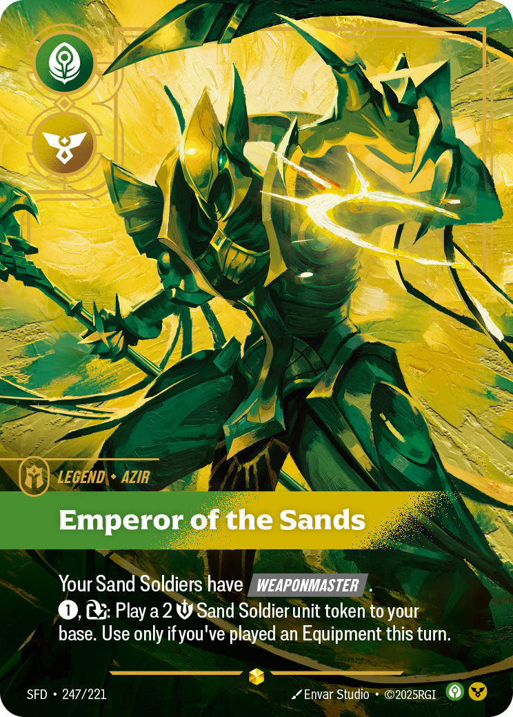 Emperor of the Sands SFD-247 Riftbound card