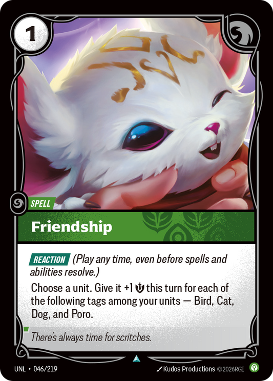 Friendship UNL-046 Riftbound card