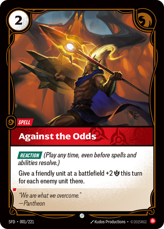 Against the Odds SFD-001 Riftbound card