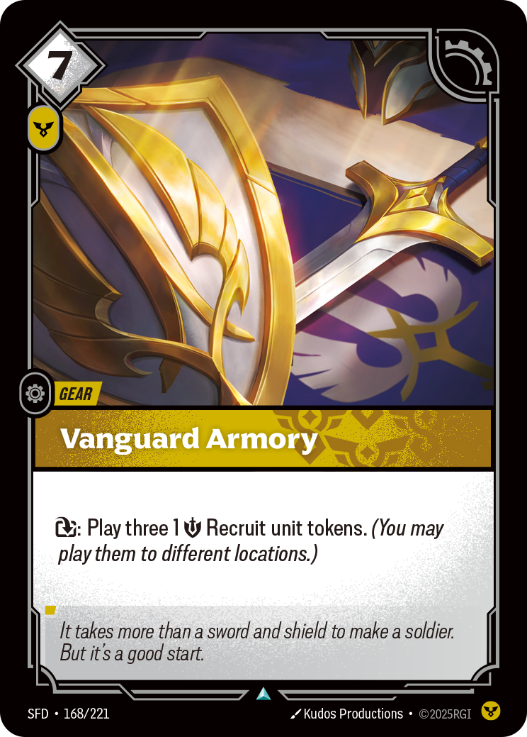 Vanguard Armory SFD-168 Riftbound card