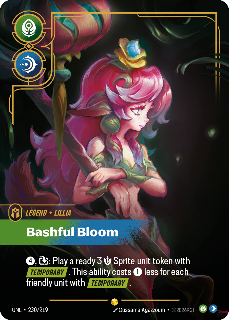 Bashful Bloom UNL-230 Riftbound card