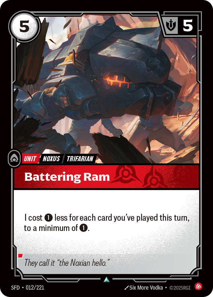 Battering Ram SFD-012 Riftbound card