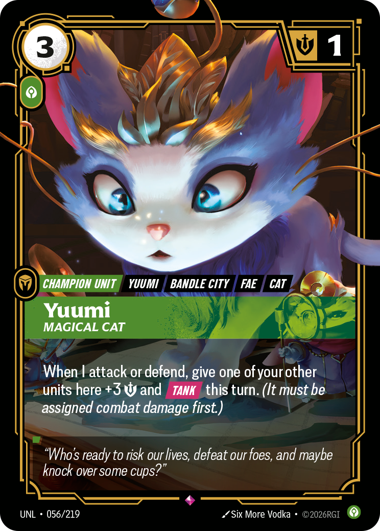 Yuumi, Magical Cat UNL-056 Riftbound card