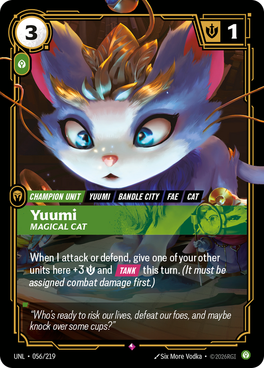 Yuumi, Magical Cat UNL-056 Riftbound card