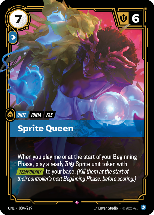 Sprite Queen UNL-084 Riftbound card