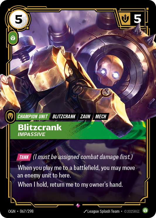 Blitzcrank, Impassive OGN-067 Riftbound card