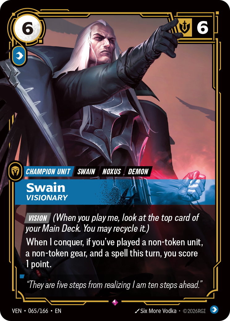 Swain, Visionary VEN-065 Riftbound card