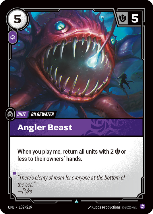 Angler Beast UNL-132 Riftbound card