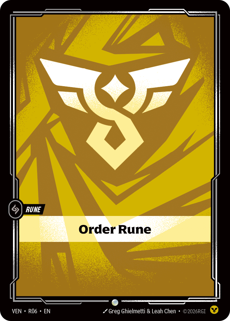 Order Rune VEN-r06 Riftbound card
