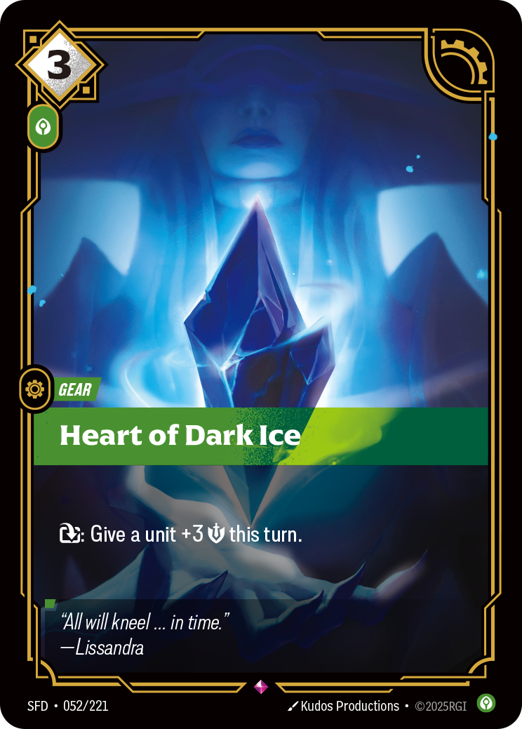 Heart of Dark Ice SFD-052 Riftbound card