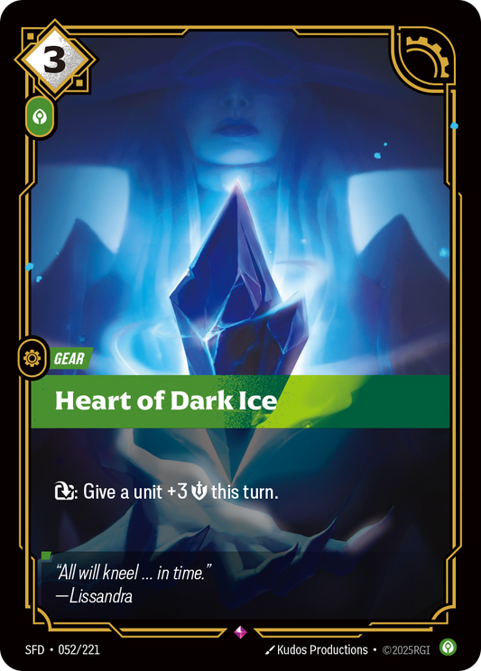 Heart of Dark Ice SFD-052 Riftbound card