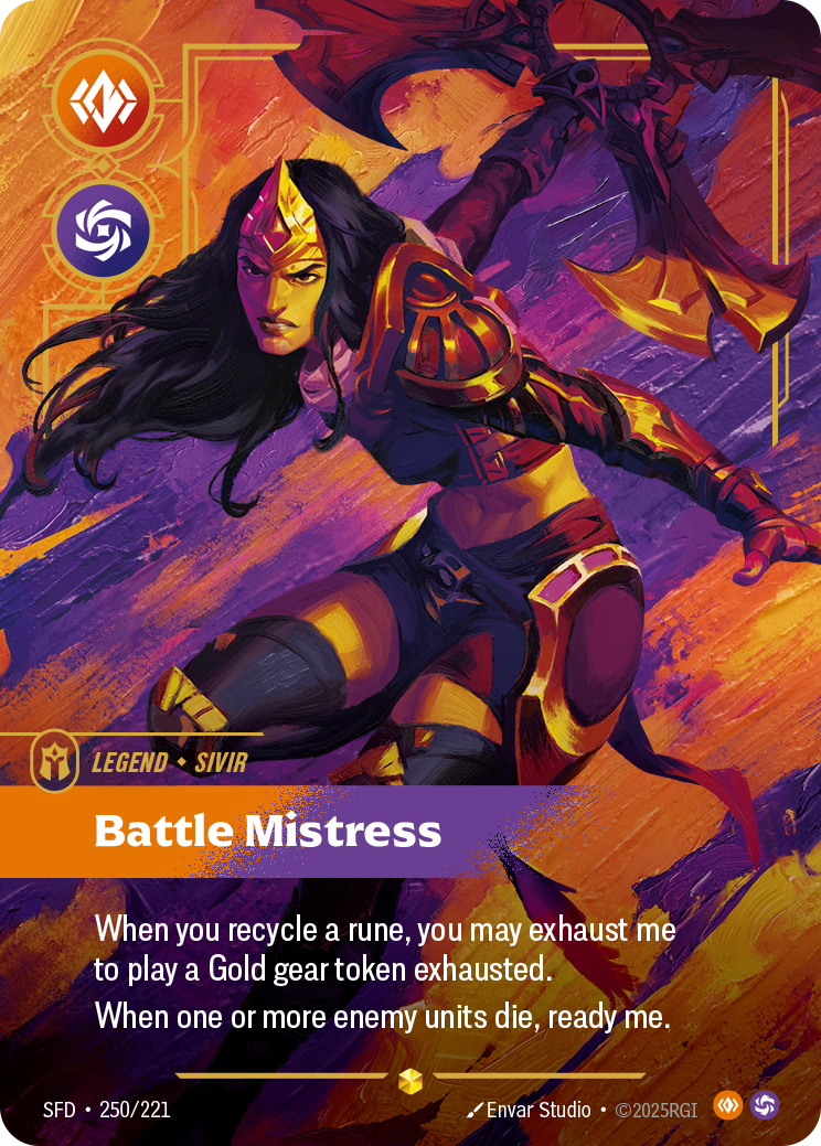 Battle Mistress SFD-250 Riftbound card
