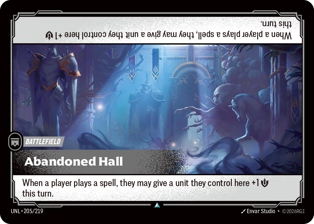 Abandoned Hall UNL-205 Riftbound card