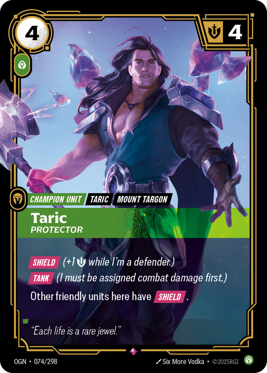 Taric, Protector OGN-074 Riftbound card