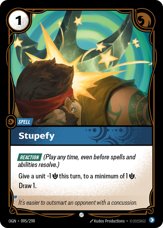 Stupefy OGN-095 Riftbound card
