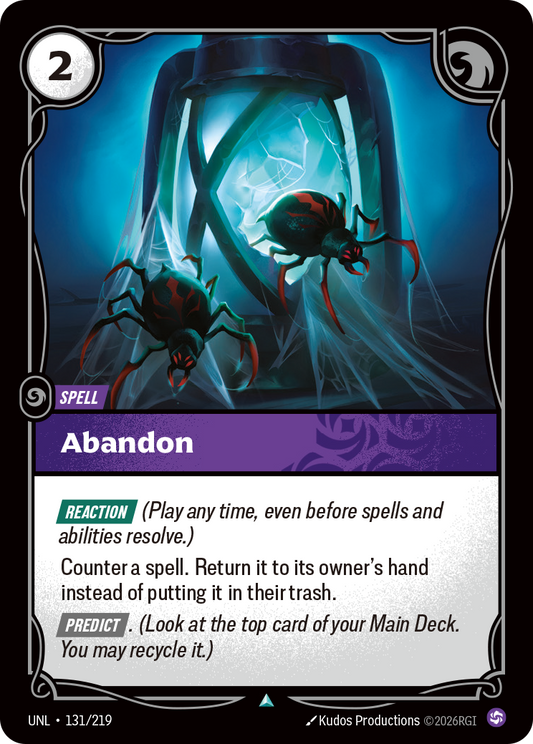 Abandon UNL-131 Riftbound card