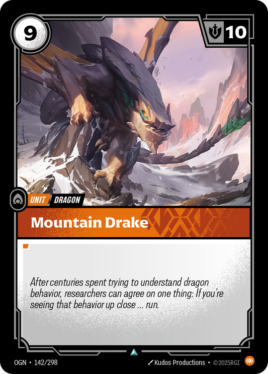 Mountain Drake OGN-142 Riftbound card