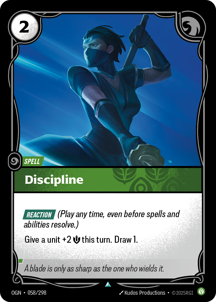 Discipline OGN-058 Riftbound card