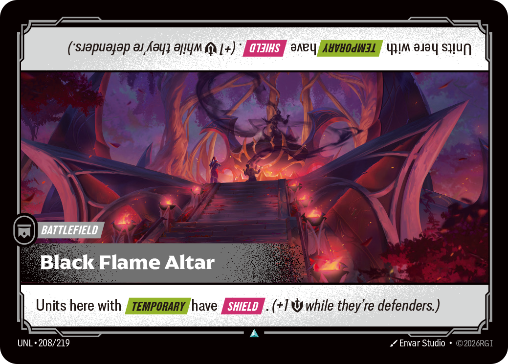 Black Flame Altar UNL-208 Riftbound card
