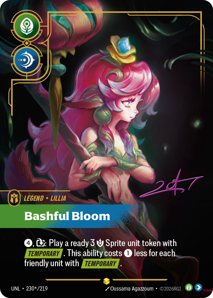 Bashful Bloom UNL-230 Riftbound card