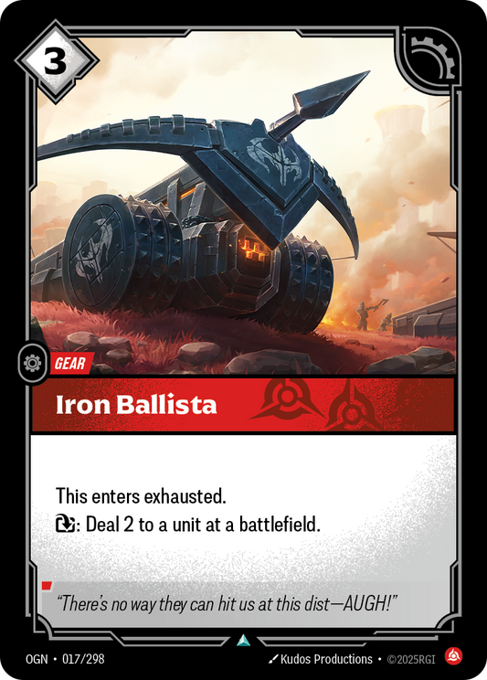 Iron Ballista OGN-017 Riftbound card