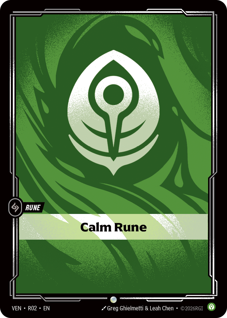 Calm Rune VEN-r02 Riftbound card