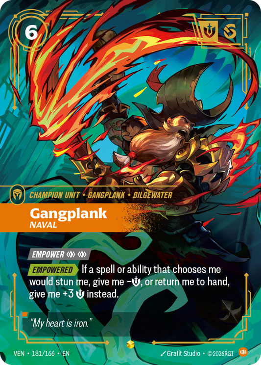 Gangplank, Naval VEN-181 Riftbound card