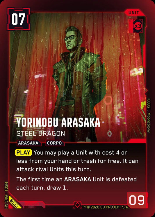 Yorinobu Arasaka: Steel Dragon — Welcome to Night City Beta β022