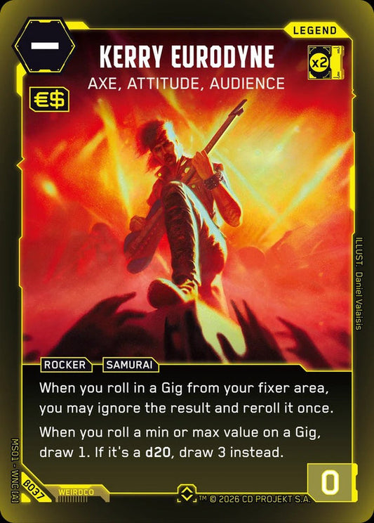 Kerry Eurodyne: Axe, Attitude, Audience — Welcome to Night City Beta β037
