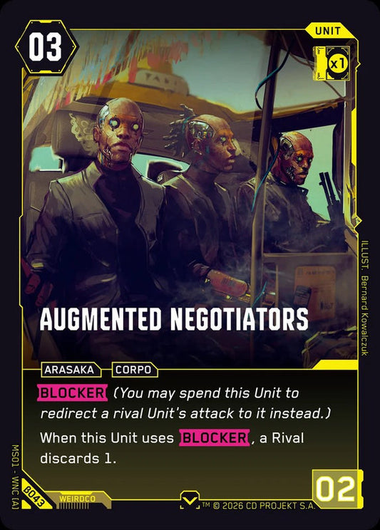 Augmented Negotiators — Welcome to Night City Beta β043