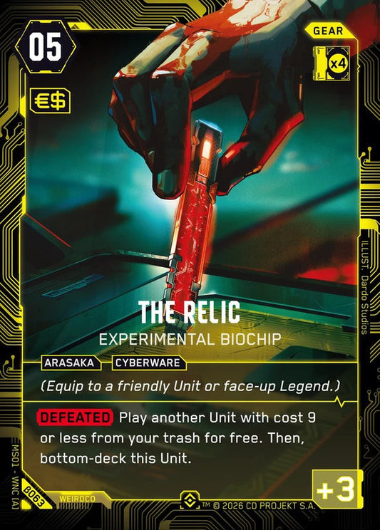 The Relic: Experimental Biochip — Welcome to Night City Beta β063