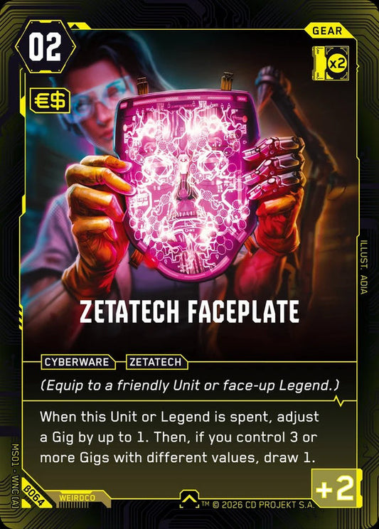 Zetatech Faceplate — Welcome to Night City Beta β064