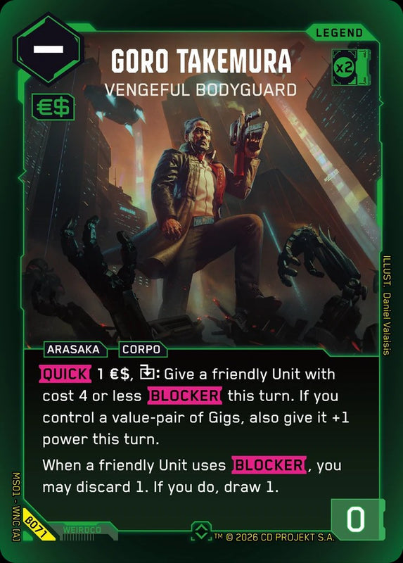 Goro Takemura: Vengeful Bodyguard — Welcome to Night City Beta β071