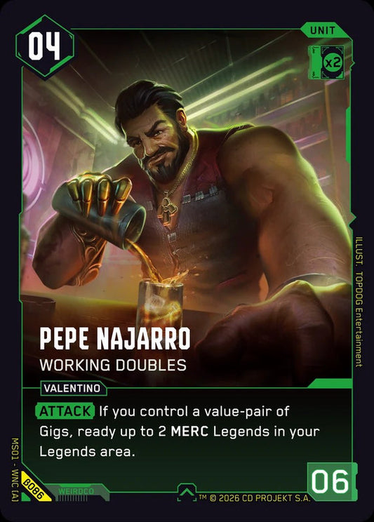 Pepe Najarro: Working Doubles — Welcome to Night City Beta β086