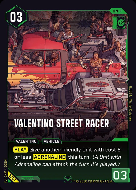 Valentino Street Racer — Welcome to Night City Beta β091