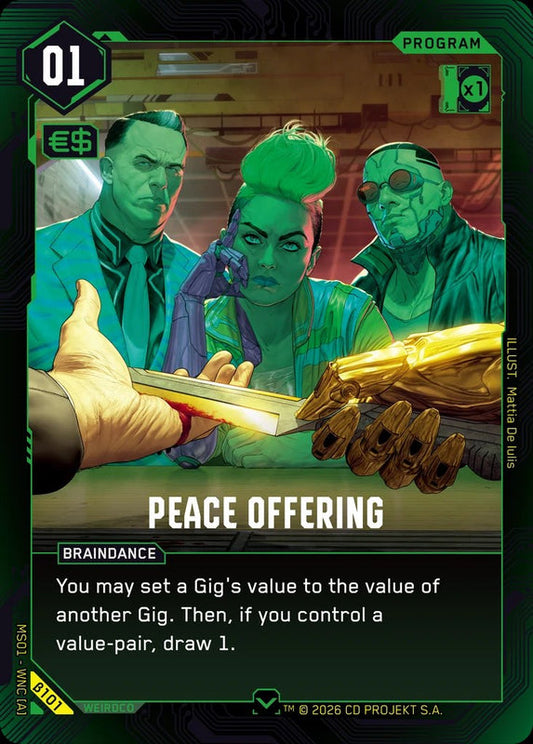 Peace Offering — Welcome to Night City Beta β101