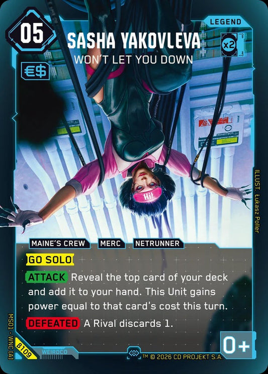 Sasha Yakovleva: Won't Let You Down — Welcome to Night City Beta β109