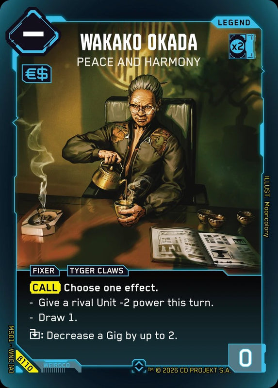 Wakako Okada: Peace and Harmony — Welcome to Night City Beta β110