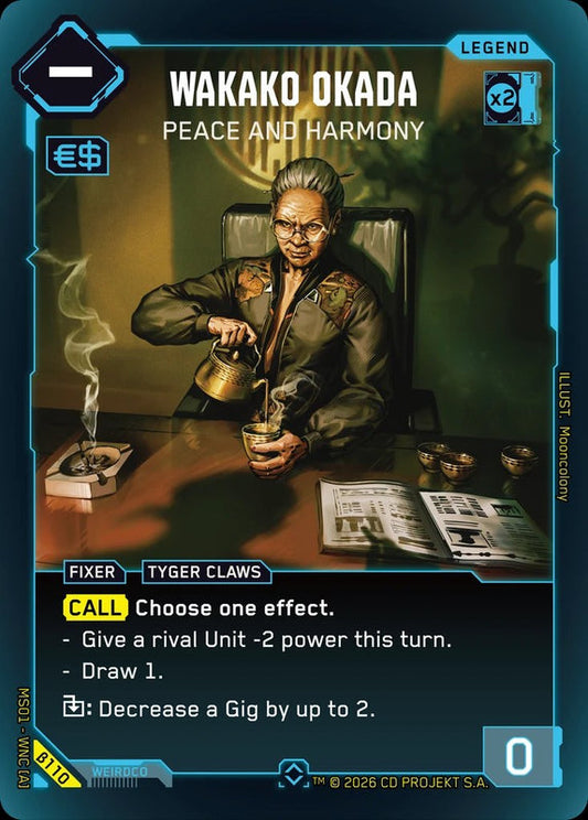 Wakako Okada: Peace and Harmony — Welcome to Night City Beta β110