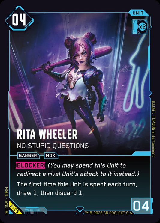 Rita Wheeler: No Stupid Questions — Welcome to Night City Beta β125