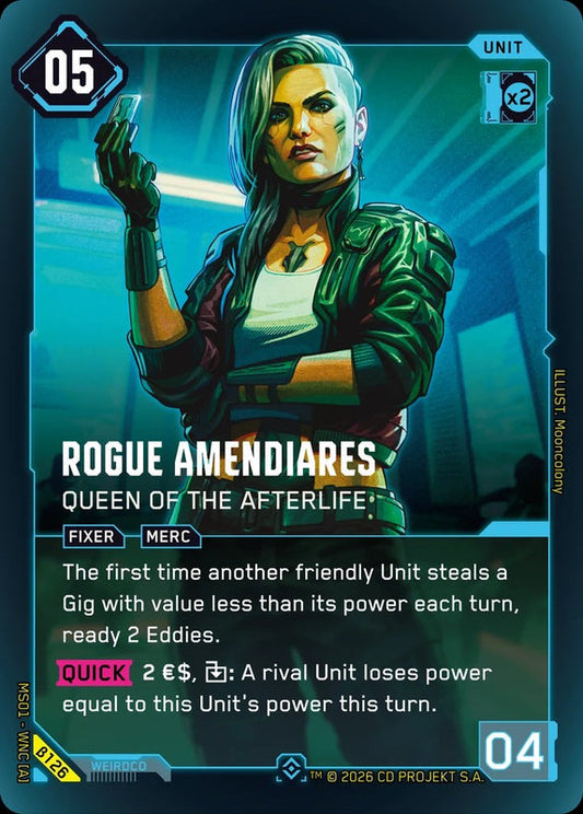 Rogue Amendiares: Queen of the Afterlife — Welcome to Night City Beta β126
