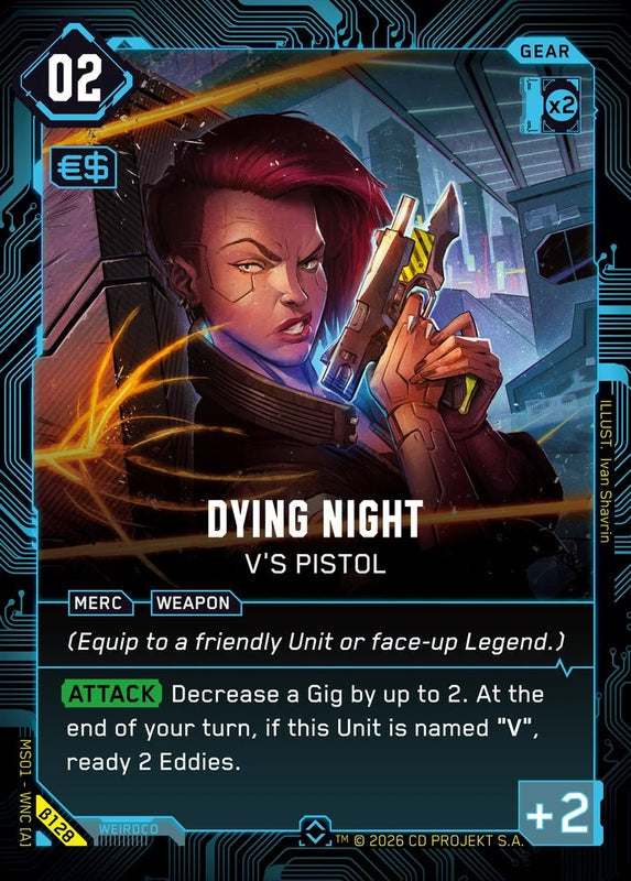 Dying Night: V's Pistol — Welcome to Night City Beta β128