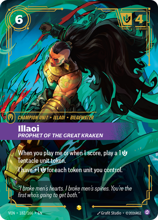 Illaoi, Prophet of the Great Kraken VEN-182 Riftbound card