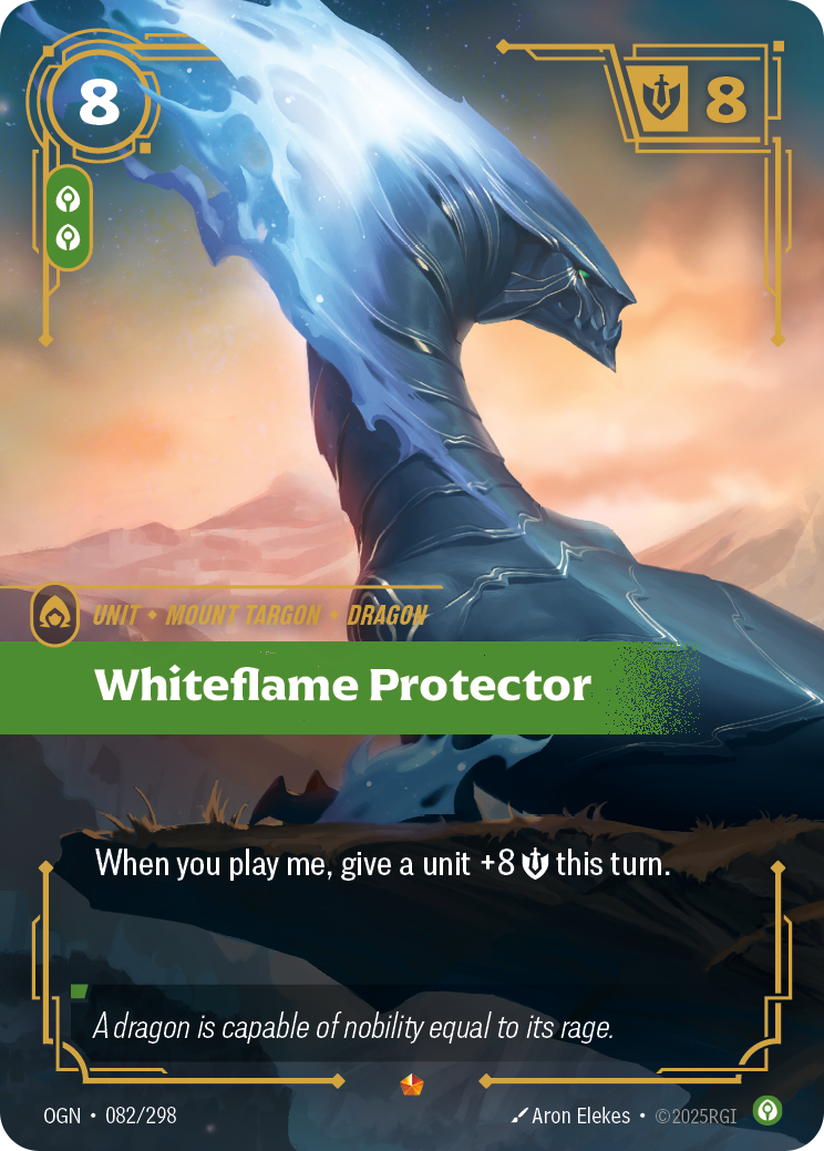 Whiteflame Protector OGN-082 Riftbound card