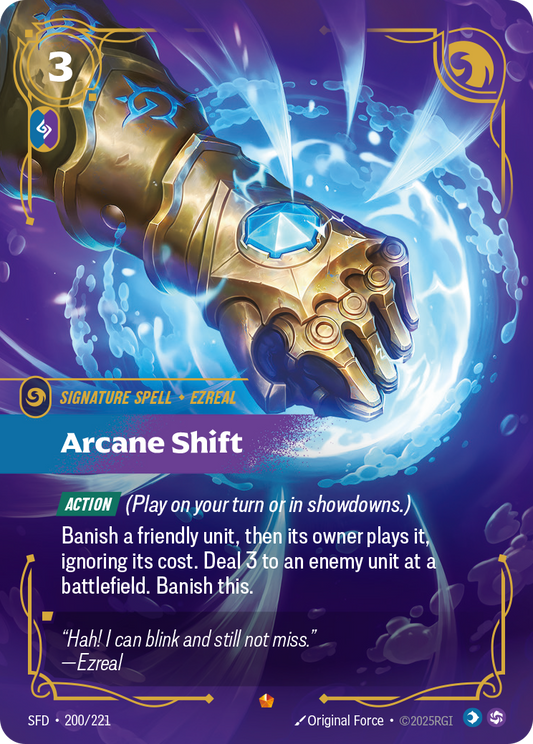 Arcane Shift SFD-200 Riftbound card