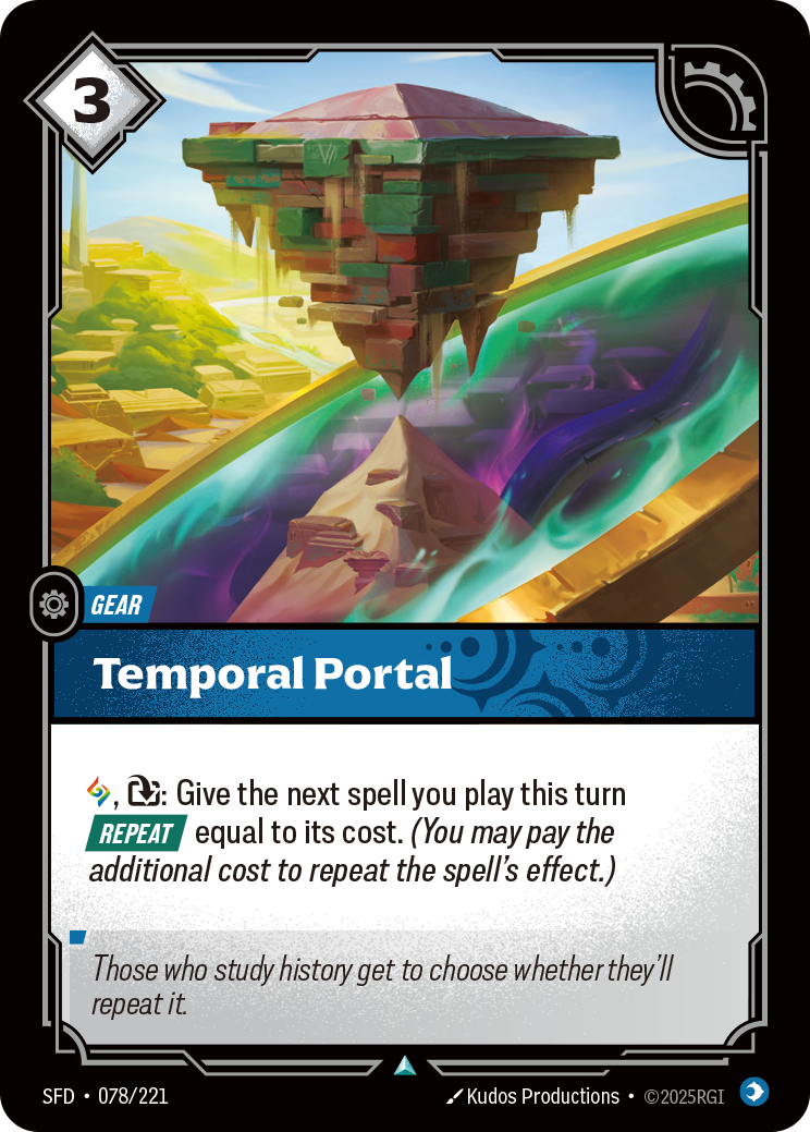 Temporal Portal SFD-078 Riftbound card