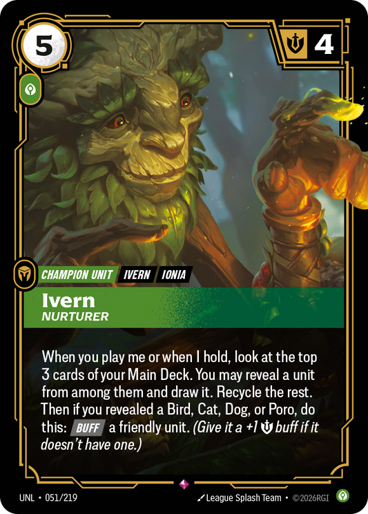 Ivern, Nurturer UNL-051 Riftbound card